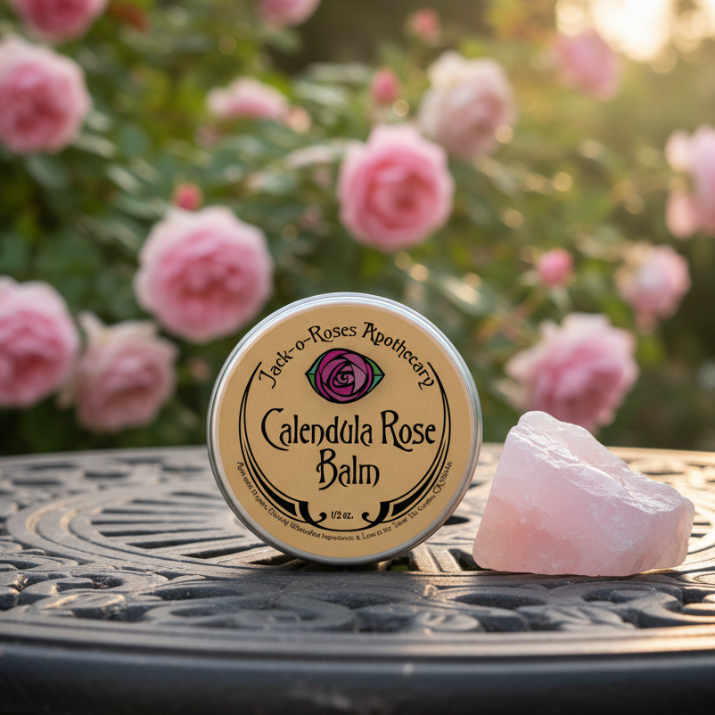 Calendula Rose Balm - 1/2 oz. Garden