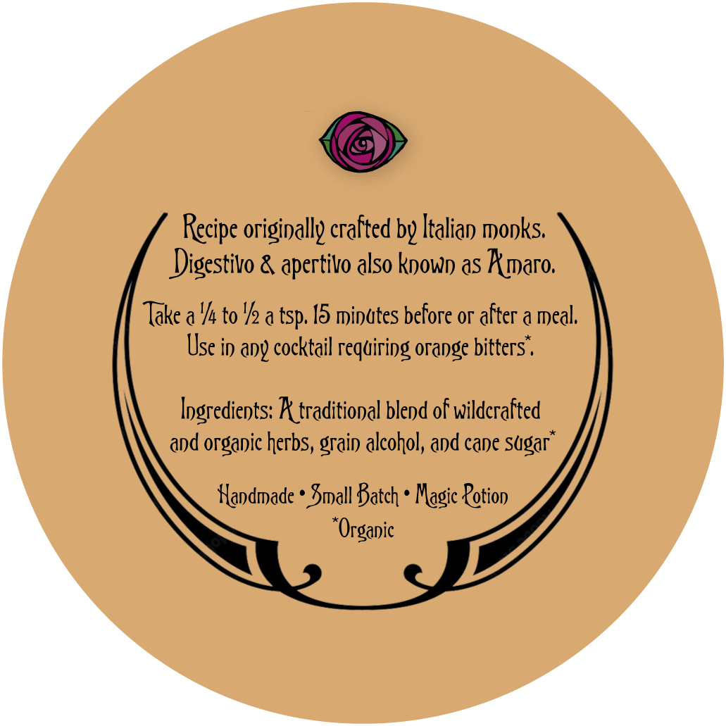 Nonna's - Orange Bitters - back label